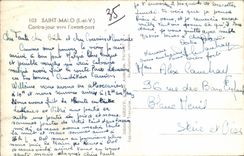 CPM Saint Malo Contre Jour Vers I'Avant Port