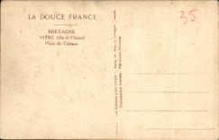 CPA Bretagne Vitre Place Du Chateau