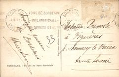 CPA Bordeaux Le Lac Du Parc Bordelais