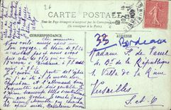 CPA Bordeaux Eglise Saint Seurin Le portail