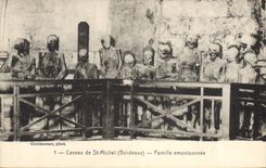 Cámara acorazada de la POSTAL de la VENDIMIA de los esqueletos de Empoisonnee de la familia de Burdeos del St Miguel