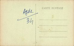 VINTAGE POSTCARD Interior Agde Of the Cathedral St Etienne