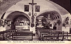 CPA Sete Mont St Clair Interieur De La Chapelle De Notre Dame De La Salelle