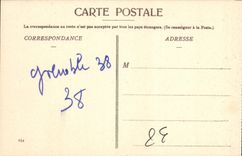 CPA Grenoble Le Nouveau Pont De Fer Suspendu Et Le Quai Perriere