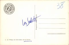 VINTAGE POSTCARD the Village Of Notre Dame Of Salette