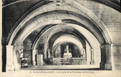VINTAGE POSTCARD St Gilles Of Gard the Crypt And the Tomb Of St Gilles