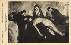 VINTAGE POSTCARD Pieta known as of Villeneuve Avignon