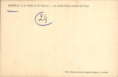 VINTAGE POSTCARD Riberac And the Valley Of the Drone the old Romance church of Faye