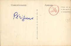 VINTAGE POSTCARD Périgueux Church Etienne Saint Of the ISCED the furnace bridge