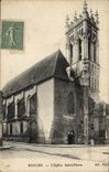 VINTAGE POSTCARD Moulins the Pierre Church