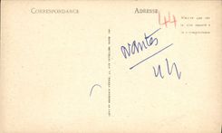 VINTAGE POSTCARD Nantes Belfry of the church co. Cross