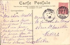 VINTAGE POSTCARD Trawl-nets On the Marne