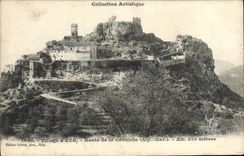 Aldea de la POSTAL de la VENDIMIA del camino de Eze de la cornisa
