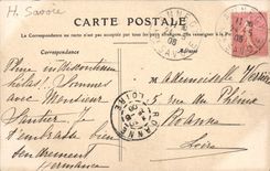 CPA Annecy Le Port et le Chateau Bateau