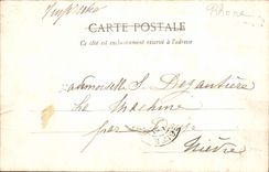 VINTAGE POSTCARD Lyon Quay of the Rhone Bridge of Guillotiere