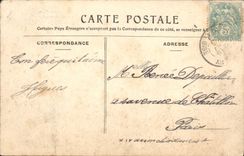 VINTAGE POSTCARD Montlhery Ruins of the old Strong Castle