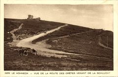 VINTAGE POSTCARD Hohneck Seen Of the Road Of the Peaks Coming from Schlucht