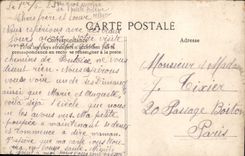 VINTAGE POSTCARD Pontoise Church Maclou Saint portement of Cross Stained glass