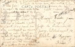 VINTAGE POSTCARD Levallois the Town hall