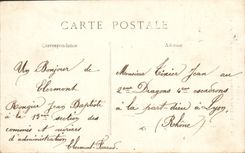 VINTAGE POSTCARD Auvergne Clermont Ferrand Monument of Vercingetori