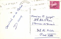 VINTAGE POSTCARD La Baule On the Beach