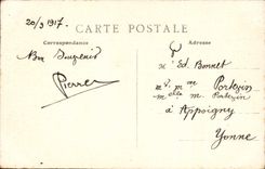 VINTAGE POSTCARD Balloon of Alsace Jump of Trout