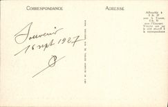 VINTAGE POSTCARD Cannes the Port and the Mount Knight Boat