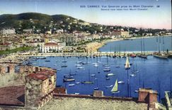 CPA Cannes Vue Generale Prise du Mont Chevalier