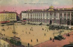 CPA Toulouse Plage Du Capitole Tramway