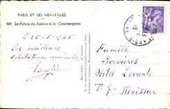 MODERN CARD Paris And Its Wonders Law courts and the Caretaker's lodge