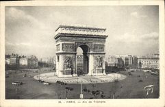 CPA Paris Arc de Triomphe