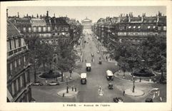 VINTAGE POSTCARD Paris Avenue of the Opera