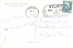 VINTAGE POSTCARD Vichy the Swimming pool of Sporting Club