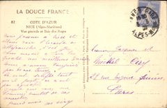 Opinión de la POSTAL de la VENDIMIA Niza y bahía de los ángeles