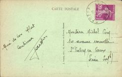 VINTAGE POSTCARD Beautiful Island at sea Sauzon