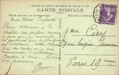 VINTAGE POSTCARD La Baule on Sea the Beach Towards the Hermitage and the Casino