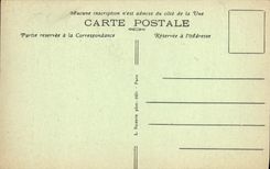 VINTAGE POSTCARD Paris Church Eustace Saint the nave