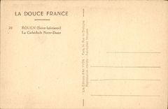 VINTAGE POSTCARD Rouen the Notre Dame cathedral