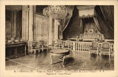 Paladar de Versalles de la POSTAL de la VENDIMIA de Trianon grande el cuarto de Louis Felipe