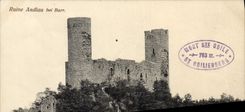 VINTAGE POSTCARD Ruin Andlau EIB Barr