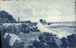 VINTAGE POSTCARD Lerins the castle of Honorat Saint