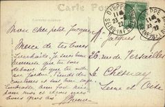 VINTAGE POSTCARD Dieppe the Beach and the Maritime Boulevard