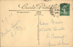 La POSTAL Lisieux de la VENDIMIA la catedral y el Thiers coloca