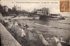 VINTAGE POSTCARD Pontaillac Royan the Southern Beach High tide