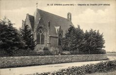 VINTAGE POSTCARD Croisic Vault of the Crucifix