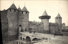 CPA Cite de Carcassonne Entree principale