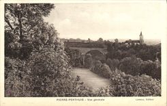 VINTAGE POSTCARD Pierre Perthuis View