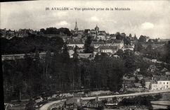 CPA Avallon Vue Generale Prise de la Morlande