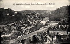 CPA Avallon Vue sur Cousin le Pont prise de la Morlande
