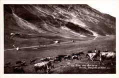 CPA Col Des Aravis Route Chapelle et Hotel